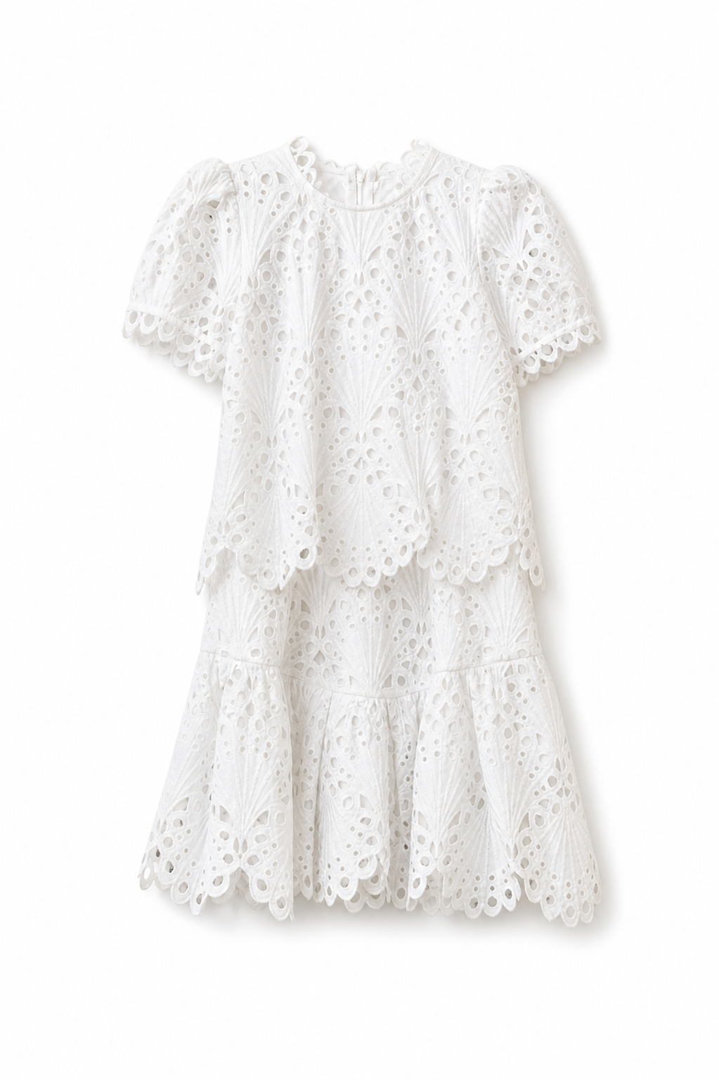 Eyelet Lace Mini Dress