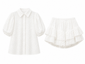 Lace Set - Blouse &amp; Ruffle Skirt