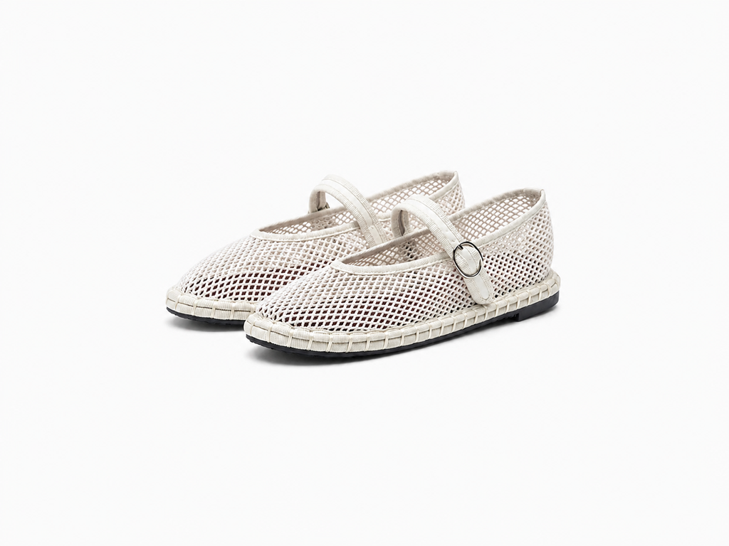 Mesh Mary Jane Flats