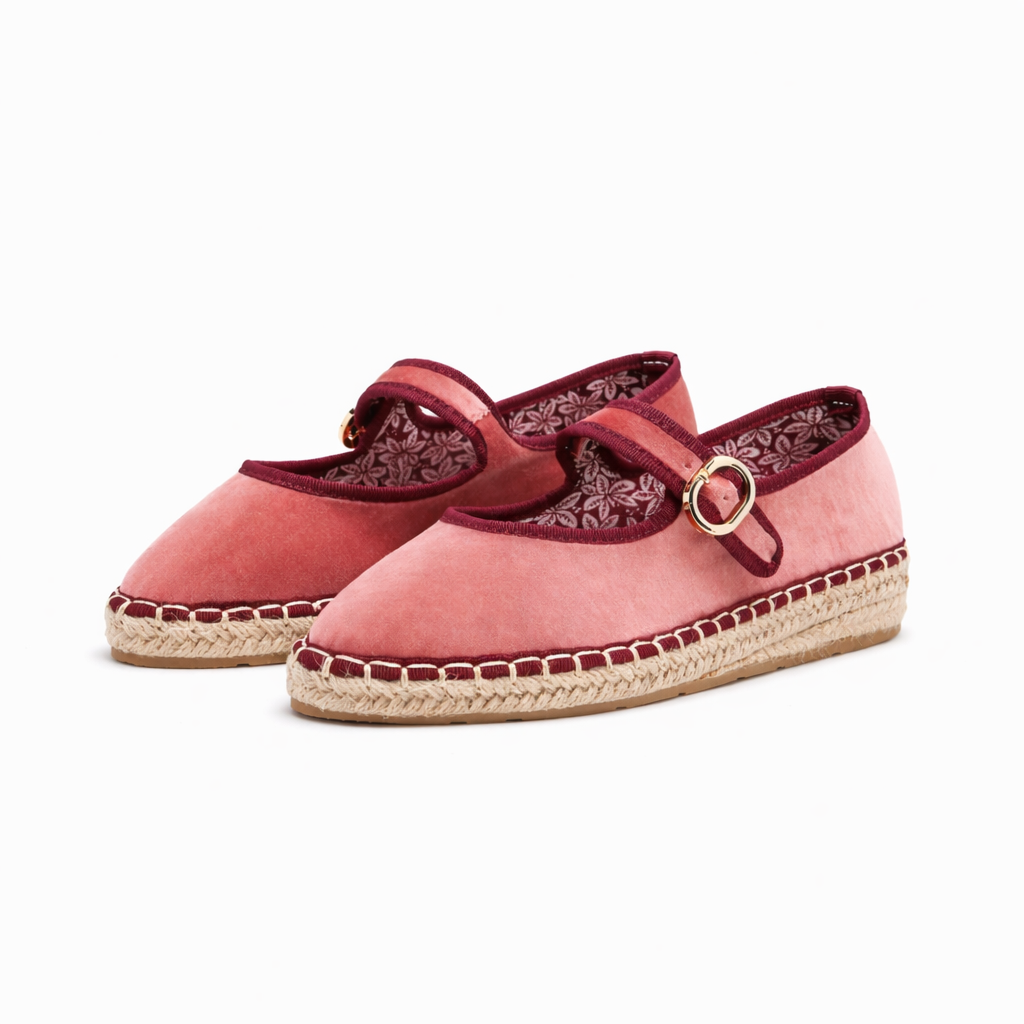 Mary Jane Espadrille - Velvet Rose