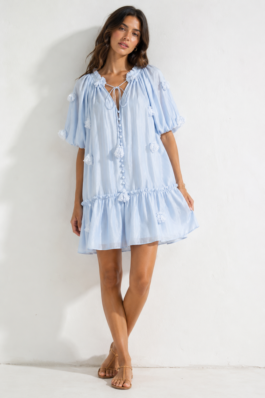 Azure Tassel Dress