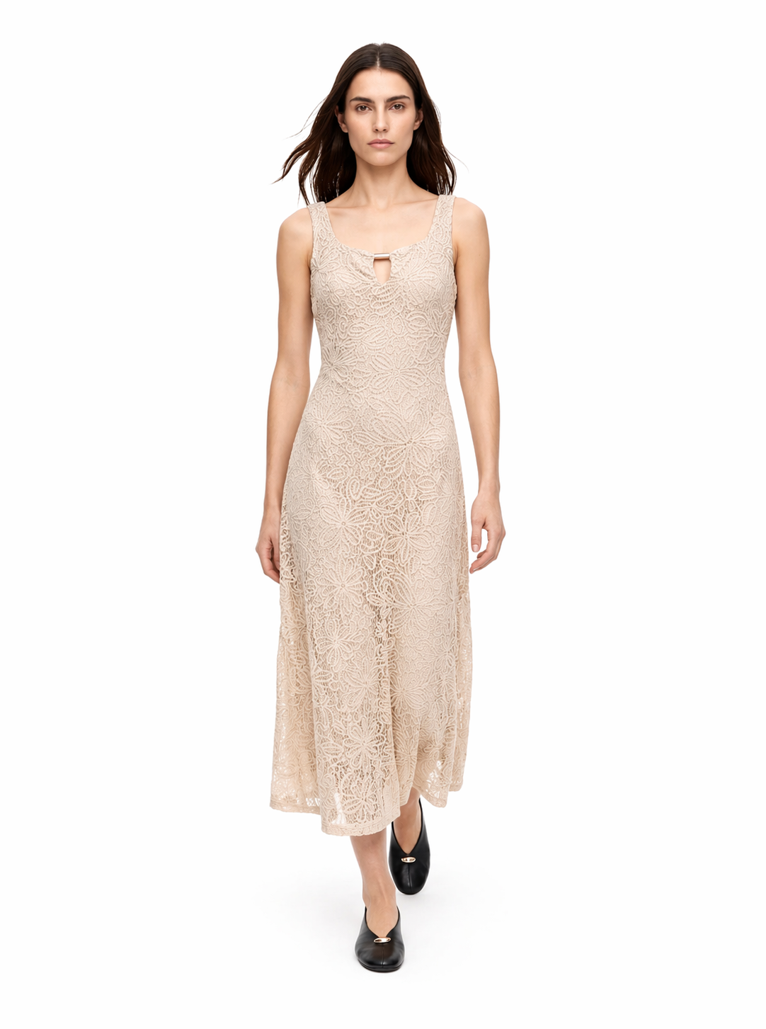 Lace Misi Dress in sand