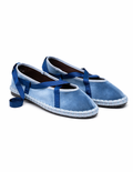 Blue Ballet Flats