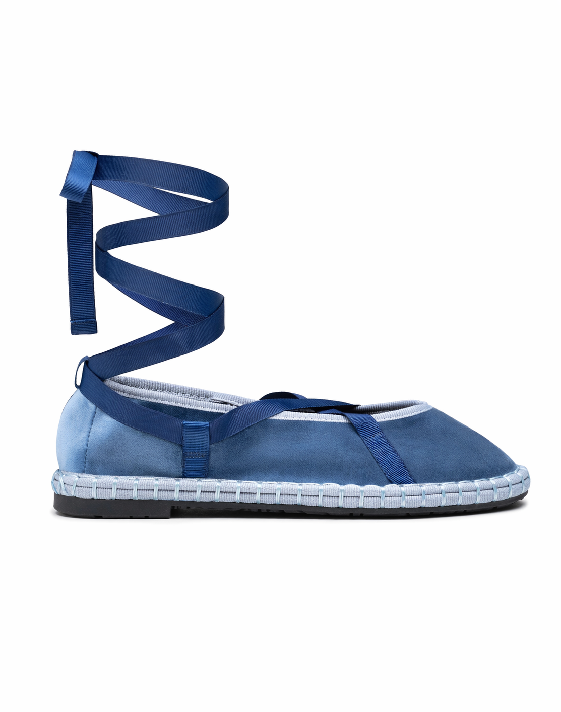 Blue Ballet Flats