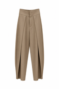 Tailored High- Waist Wide- Leg Pants