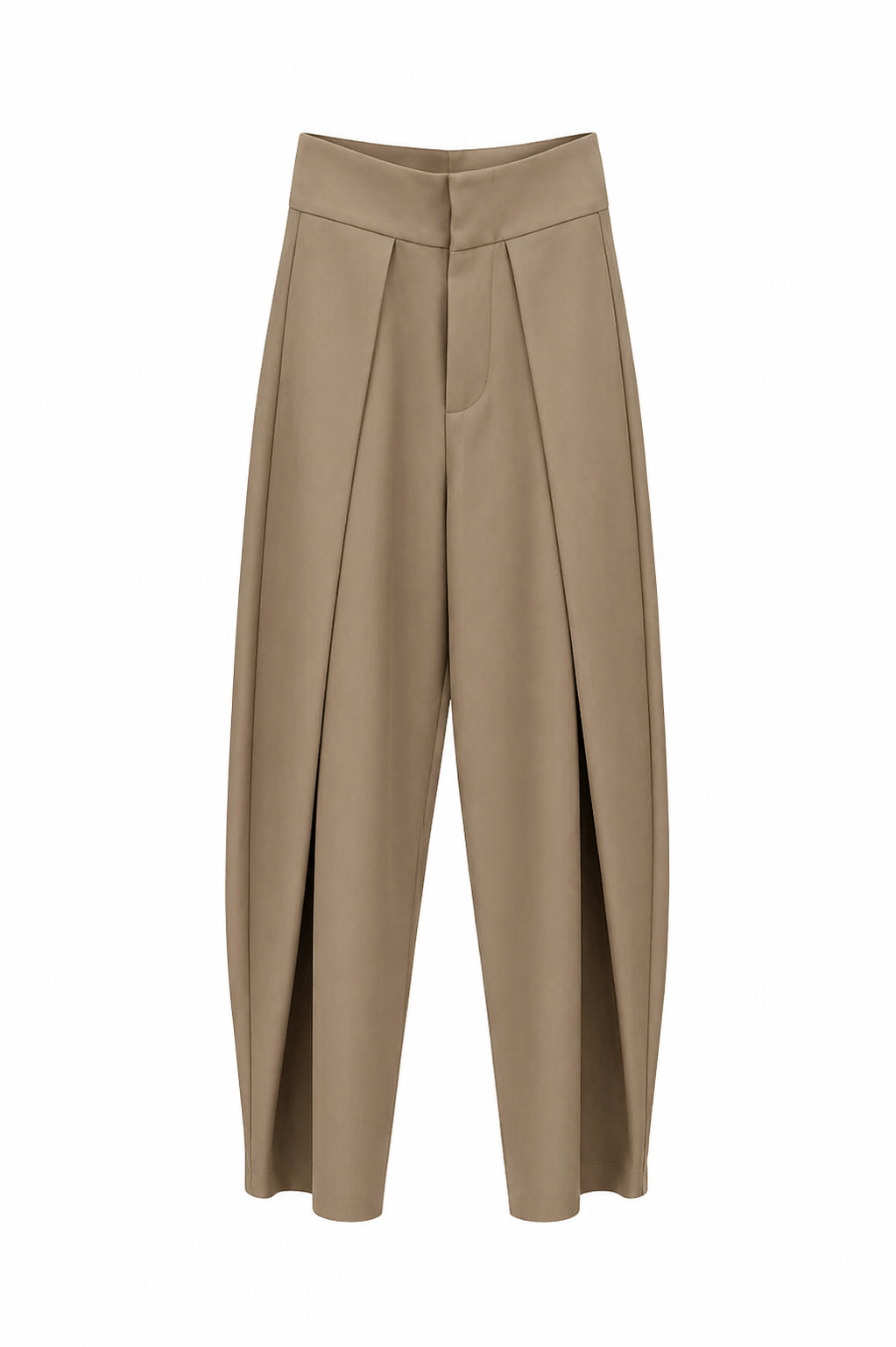 Tailored High- Waist Wide- Leg Pants