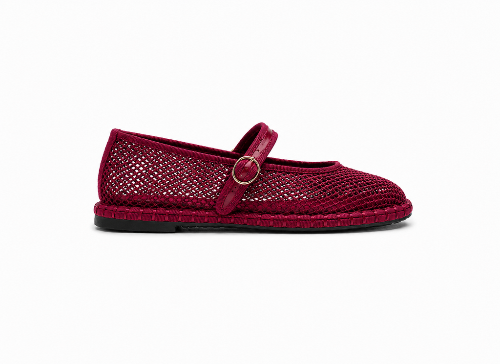 Mesh Mary Jane Flats