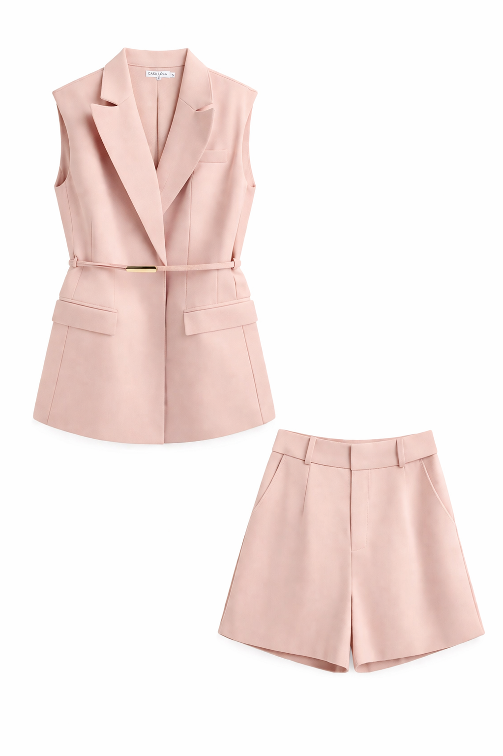 Blus Tailored Vest & Shorts Set