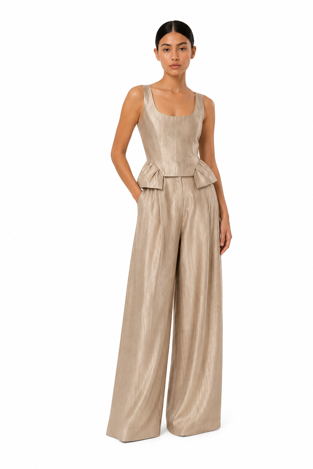 Lumière Peplum Set