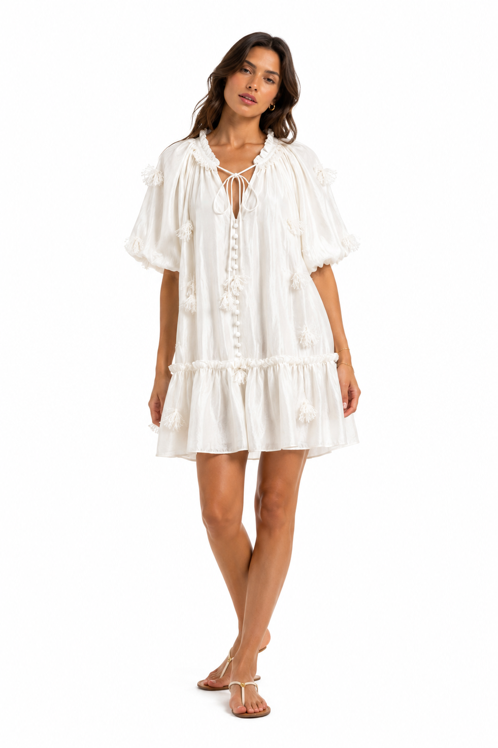 Azure Tassel Dress