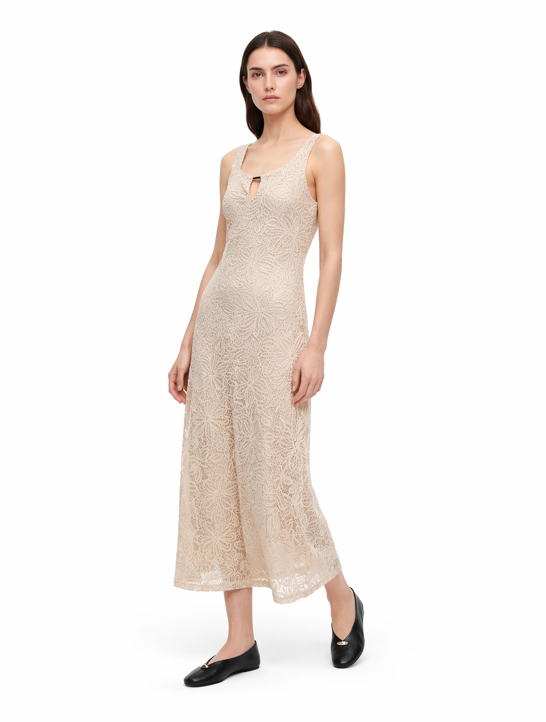 Lace Misi Dress in sand