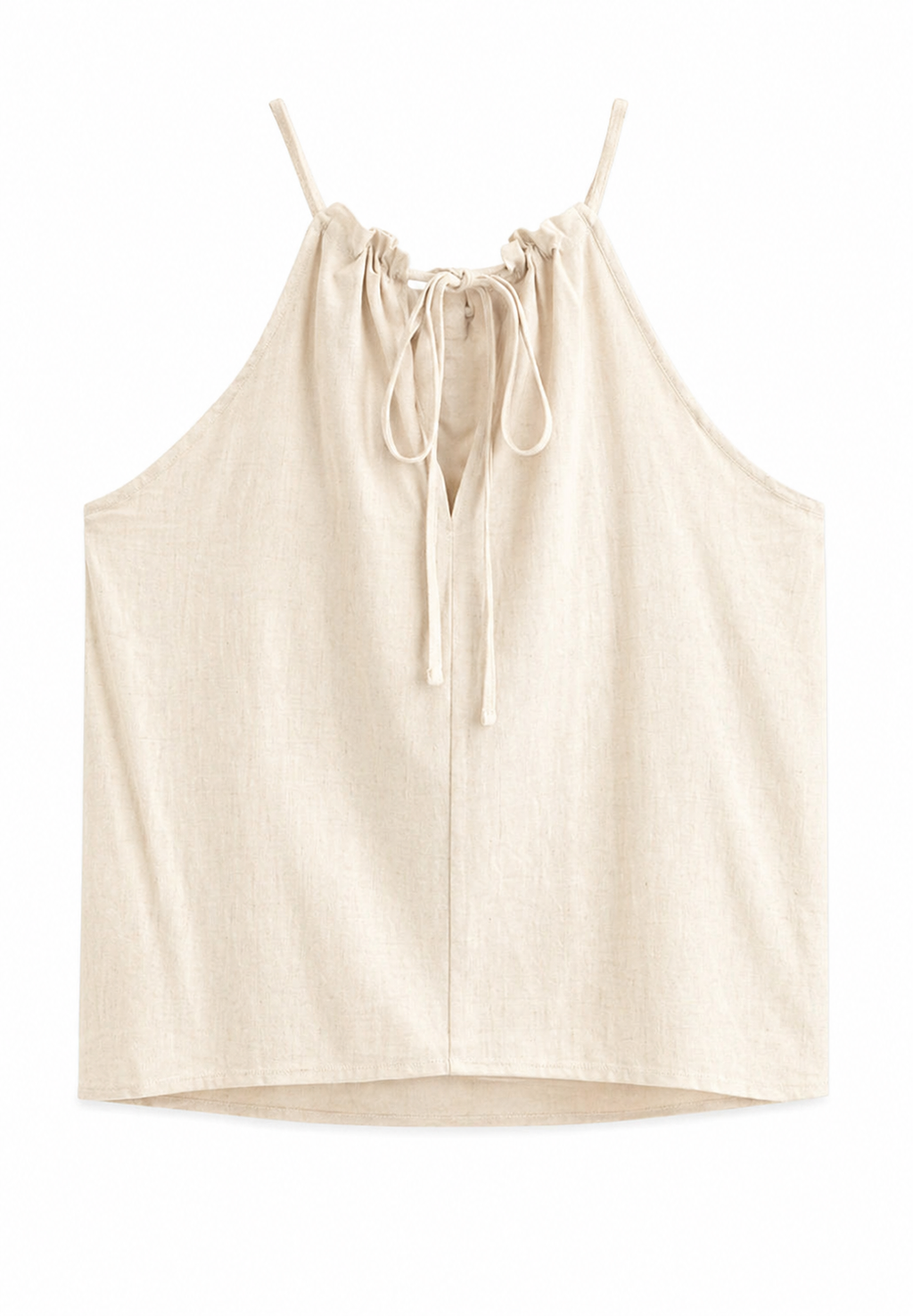 MIXED LINEN PEARL-EMBELLISHED MIDI SKIRT AND TOP SET