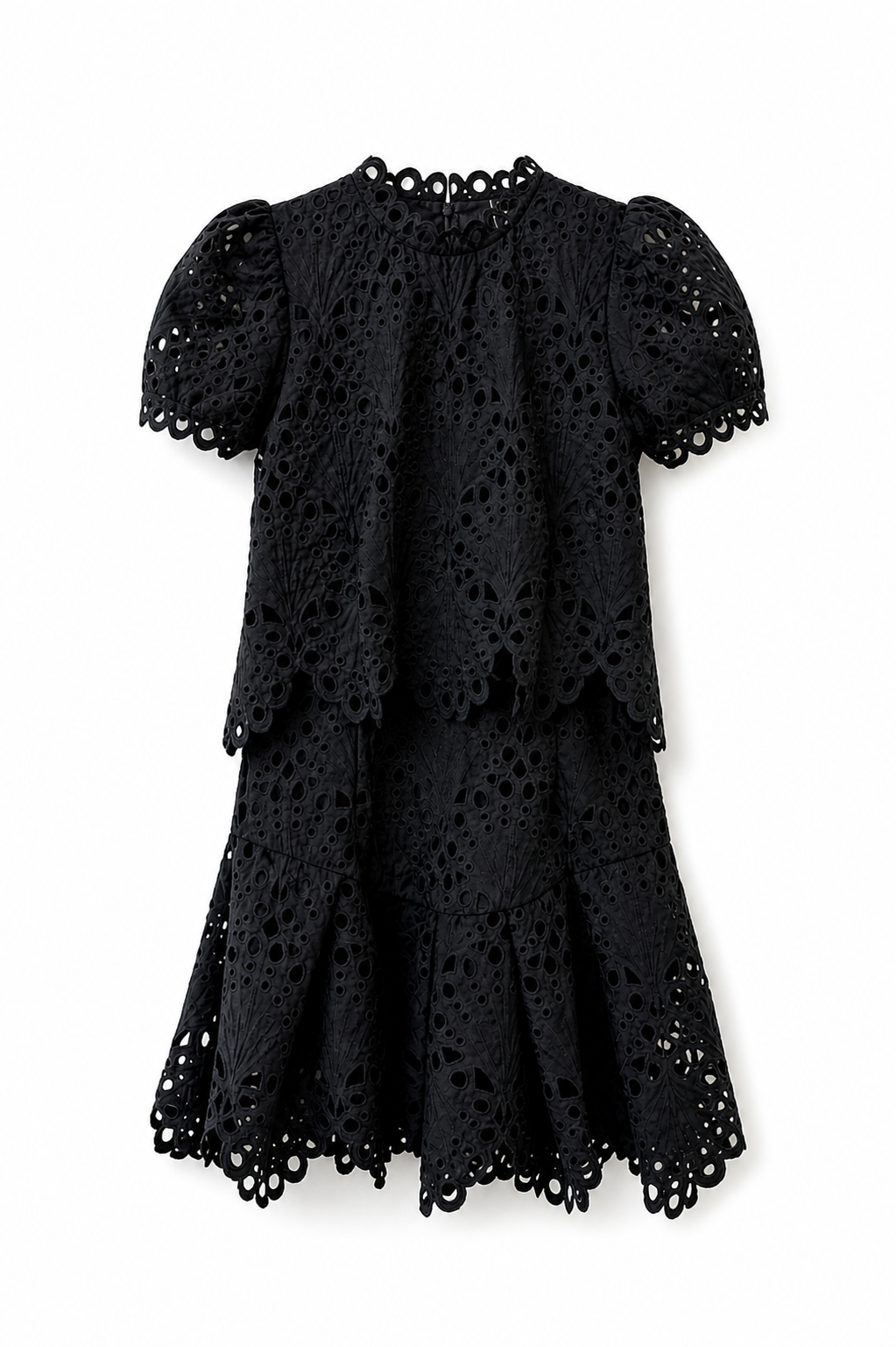 Eyelet Lace Mini Dress