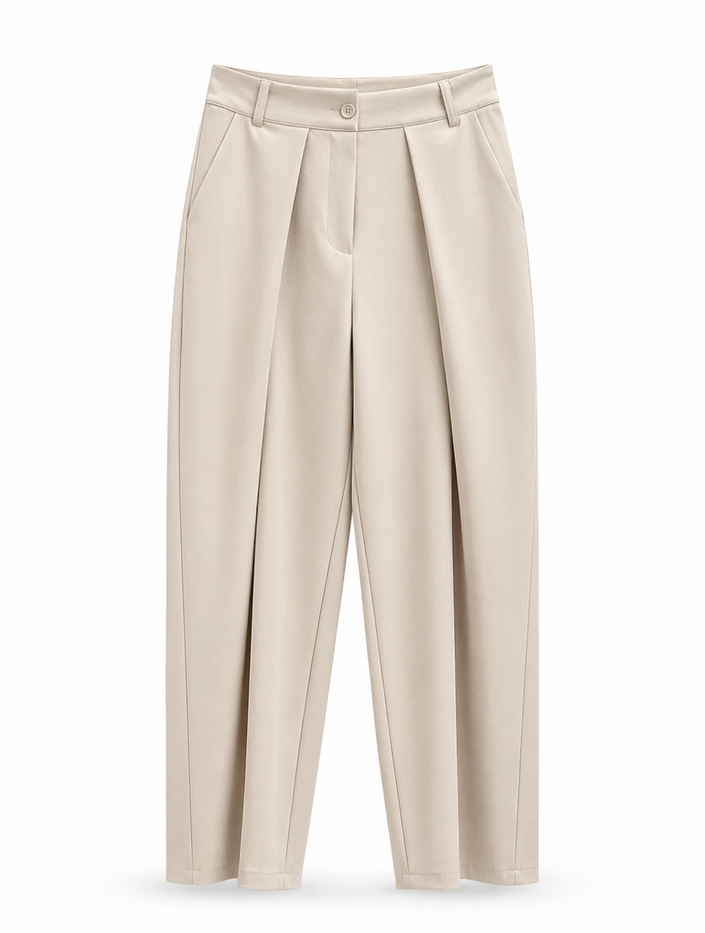 High-Waist Straight Pants