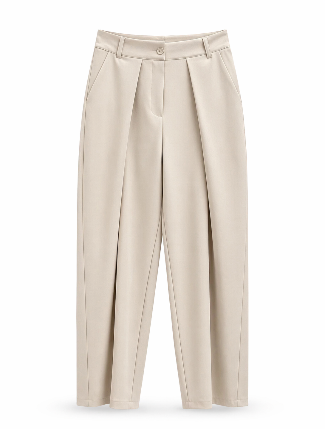 High-Waist Straight Pants